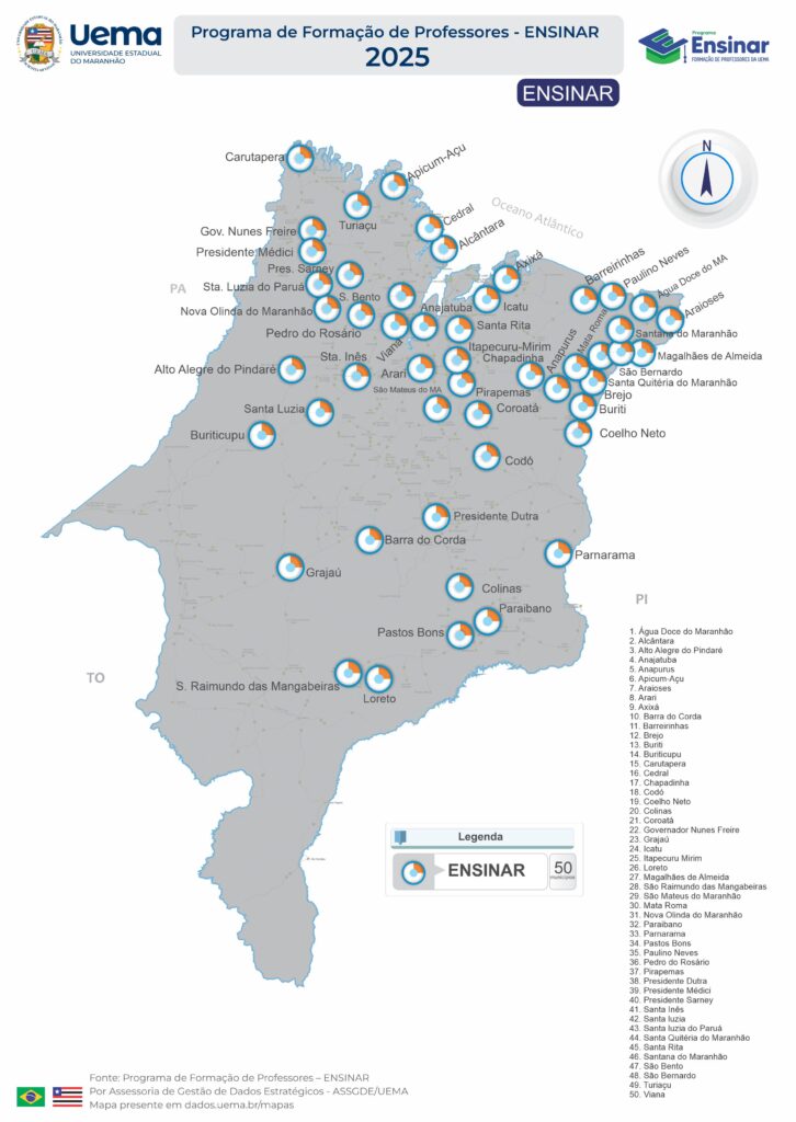 2025 Mapa Distibuicao Uema Ensinar