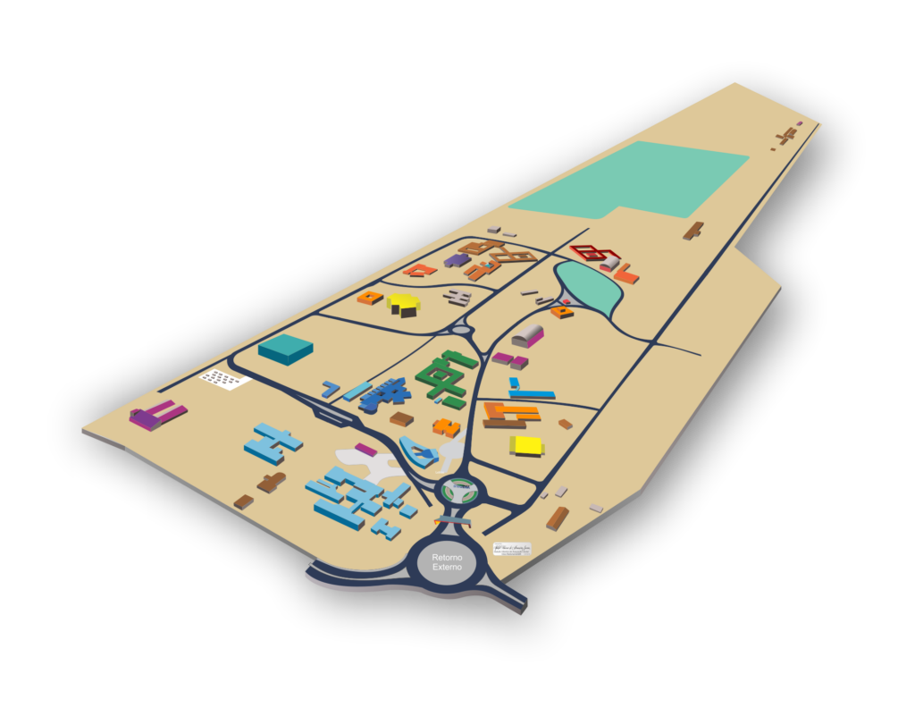 3d Mapa Campus Sao Luis Linha Do Tempo Assgde Uema