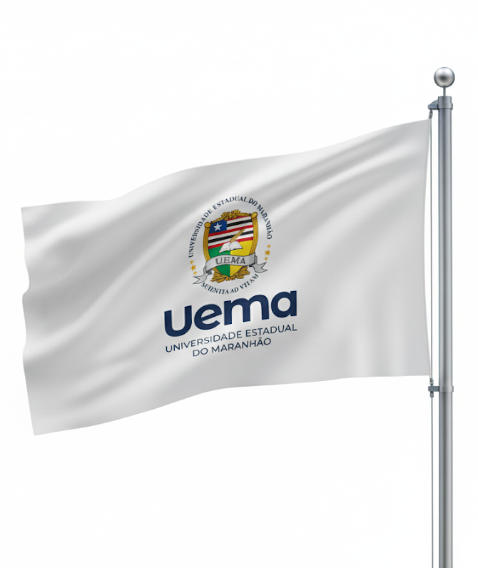 Bandeira Uema Sem Bg Tremulando Esquerda