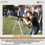 Obafis Portal Memoria Uema Eclipse Solar