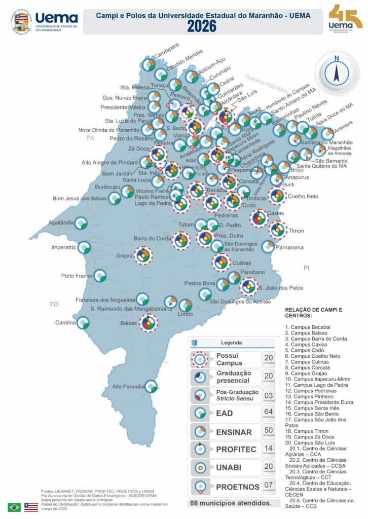 2 2 Mapa Geral Campi E Polos Uema 2026