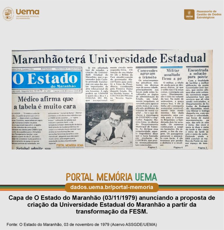 Portal Memoria Uema Previa Da Criacao Da Uema